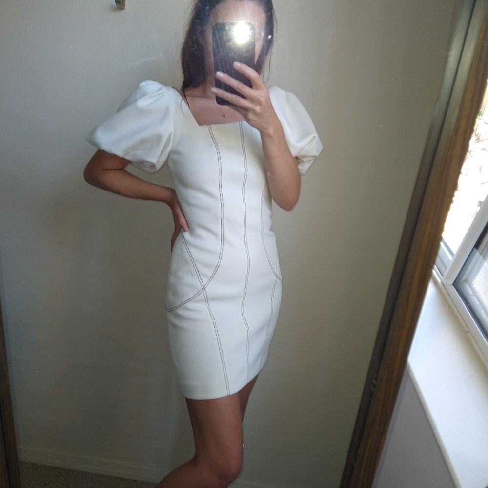Misha Puff Sleeve Mini Dress